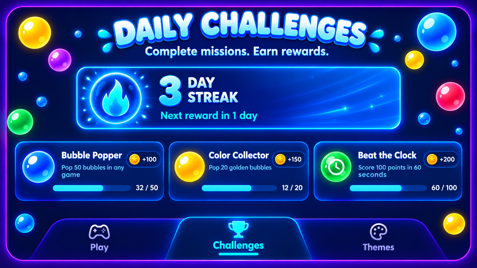 Bubble Pop Challenge gameplay screenshot 2